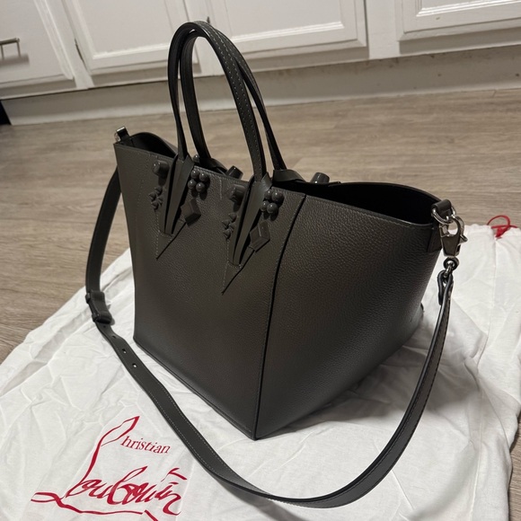 Christian Louboutin Dark Grey Leather Tote Bag - Picture 2 of 6